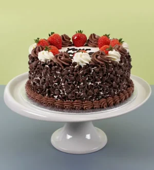 Chocolate Curls and Strawberry