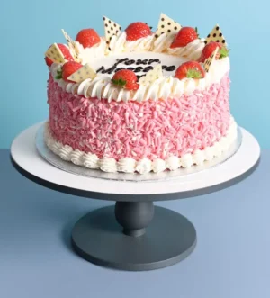 Strawberry Fan Cake