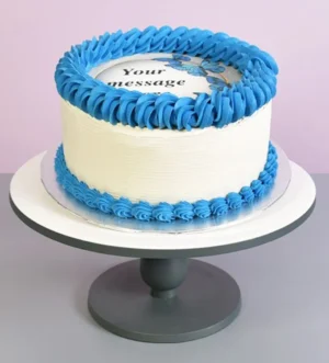 Blue Butterflies Cake