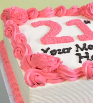 Rose Customised Number Cake