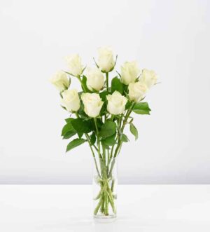White Small Roses Flowers Bouquet