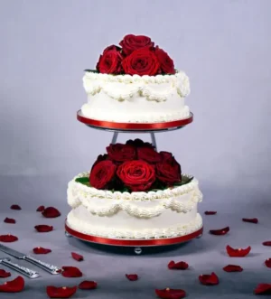 Classic Two Tier Red Roses